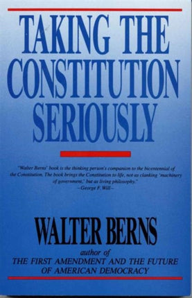Taking the Constitution Seriously