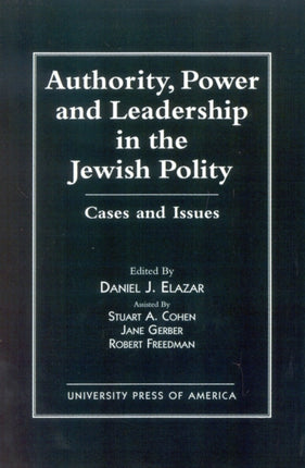 Authority Power and Leadership in the Jewish