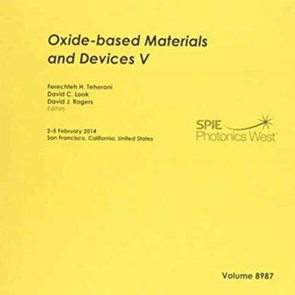 Oxide-based Materials and Devices V