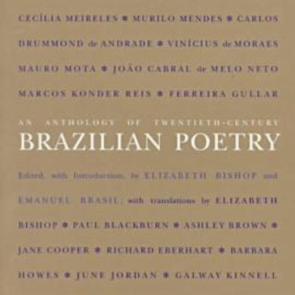 An Anthology of Twentieth-Century Brazilian Poetry