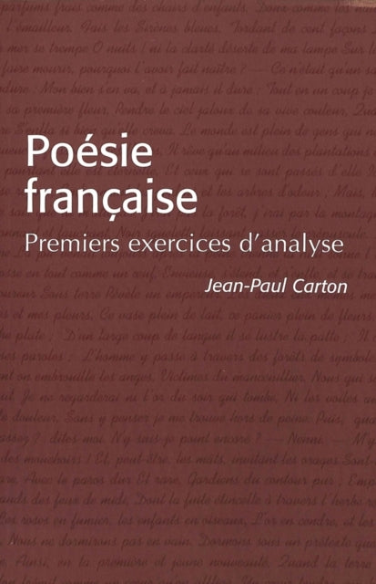 Poesie Francaise: Premiers Exercices D'analyse