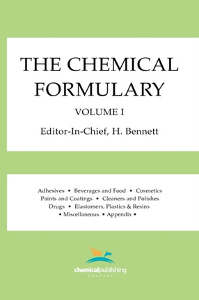 The Chemical Formulary Volume 1