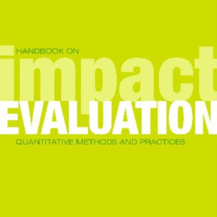 Handbook on Impact Evaluation  Quantitative