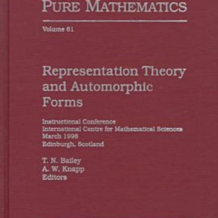 Representation Theory and Automorphic Forms