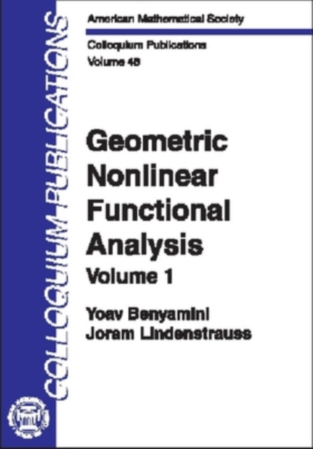 Geometric Nonlinear Functional Analysis Volume 1