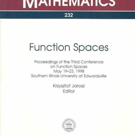 Function Spaces Third Conference