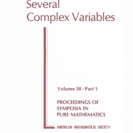 Several Complex Variables Parts 1  2