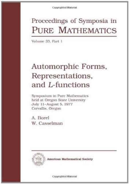 Automorphic Forms Representations and LFunctions