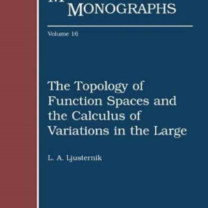 The Topology of Function Spaces and the Calculus of Variations in the Large