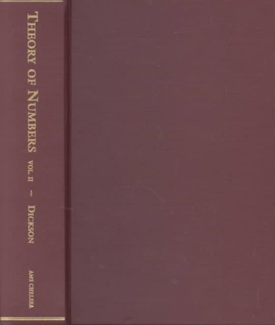 History of the Theory of Numbers Volume 2  Diophantine Analysis