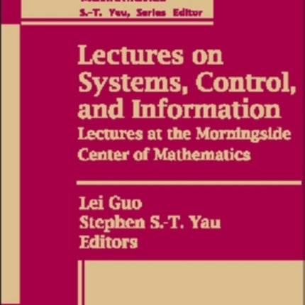 Lectures on Systems Control and Information