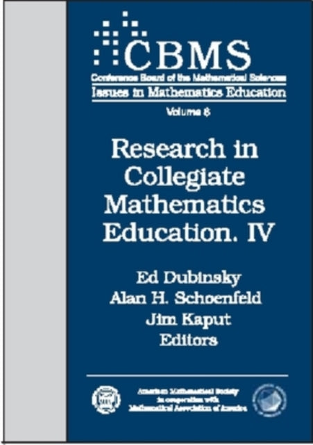 Research in Collegiate Mathematics Education IV