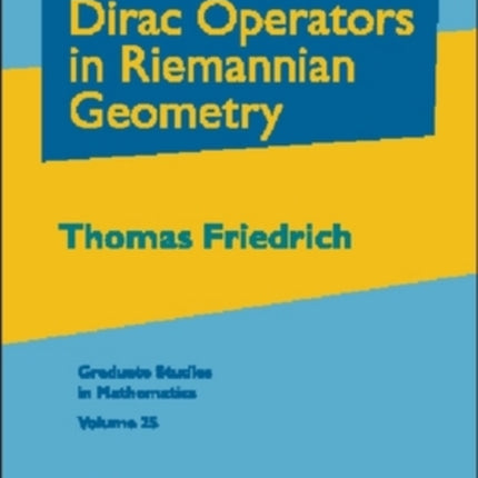 Dirac Operators in Riemannian Geometry