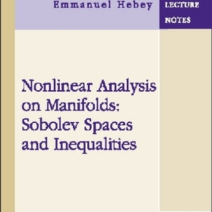 Nonlinear Analysis on Manifolds  Sobolev Spaces
