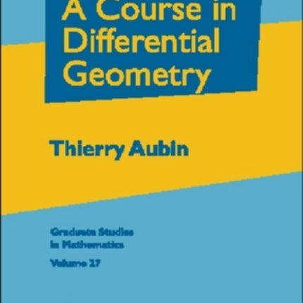 A Course in Differential Geometry