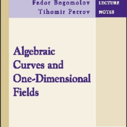 Algebraic Curves and Onedimensional Fields