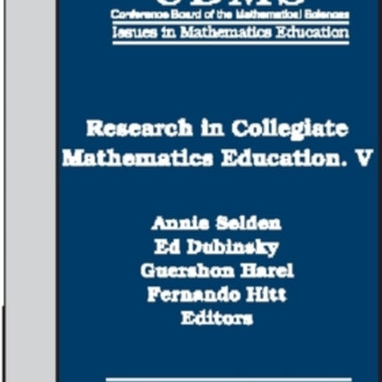 Research in Collegiate Mathematics Education V