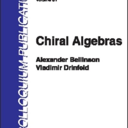 Chiral Algebras