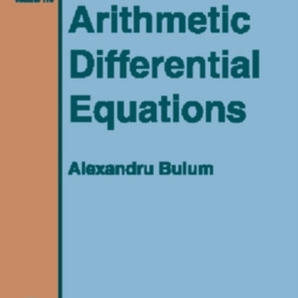 Arithmetic Differential Equations