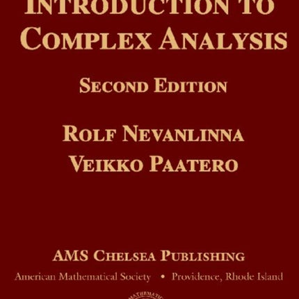 Introduction to Complex Analysis