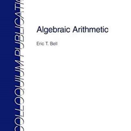 Algebraic Arithmetic