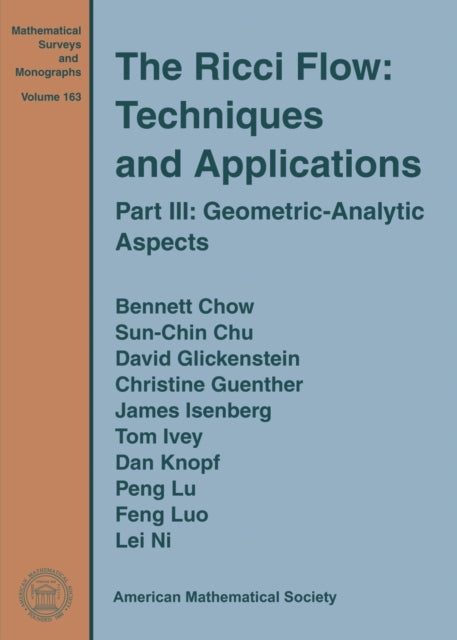 The Ricci Flow Techniques and Applications  Part III GeometricAnalytic Aspects