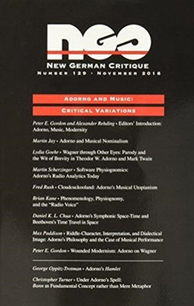 Adorno and Music: Critical Variations