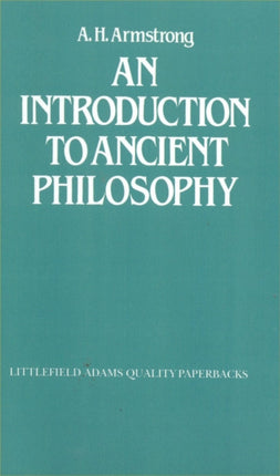 An Introduction to Ancient Philosophy Littlefield