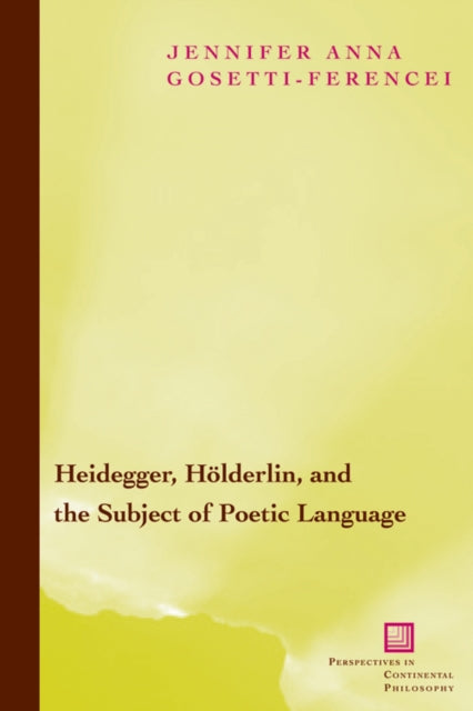 Heidegger H246lderlin and the Subject of Poetic