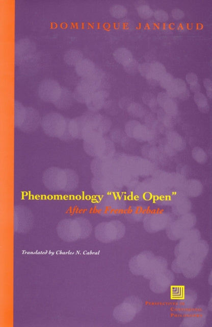 Phenomenology Wide Open  After the French Debate