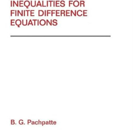 Inequalities for Finite Difference Equations