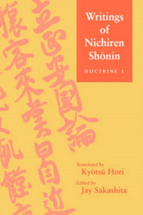 Writings of Nichiren Shonin Doctrine 1
