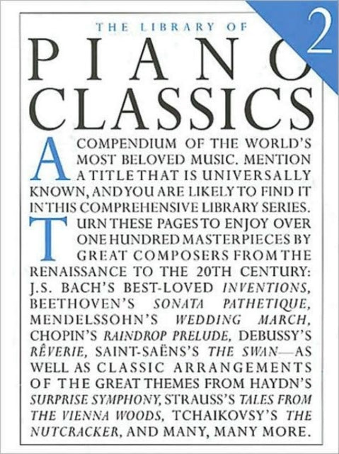 The Library Of Piano Classics Book 2