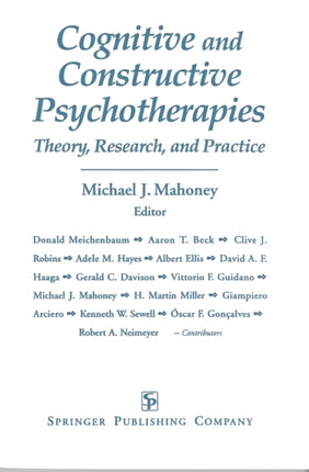 Cognitive and Constructive Psychotherapies Theory