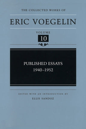 Published Essays 19401952 CW10