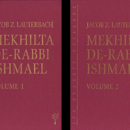 Mekhilta de-Rabbi Ishmael, 2-volume set