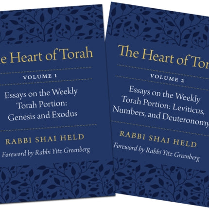 The Heart of Torah Gift Set  Essays on the Weekly Torah Portion