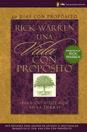 40 Dias Con Proposito Vida Con Proposito Para Que Estoy Aqui en la Tierra  The Purpose Driven Life DVD Study Guide Guia de estudio para DVD