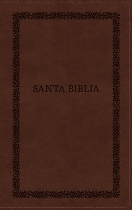 Biblia Reina-Valera 1960, Tierra Santa, Ultrafina Letra Grande, Leathersoft, Café, Con Cierre