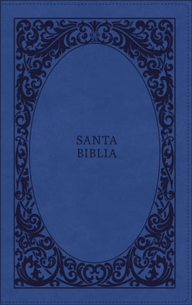 Biblia Reina-Valera 1960, Tierra Santa, Ultrafina Letra Grande, Leathersoft, Azul, Con Cierre