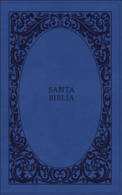 Biblia Reina-Valera 1960, Tierra Santa, Ultrafina Letra Grande, Leathersoft, Azul, Con Cierre