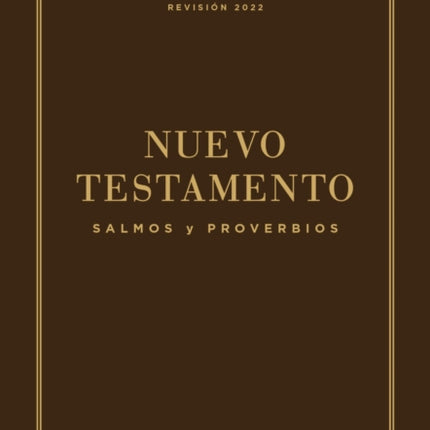 NVI Nuevo Testamento de bolsillo con Salmos y Proverbios Revision 2022 Leatherflex Cafe