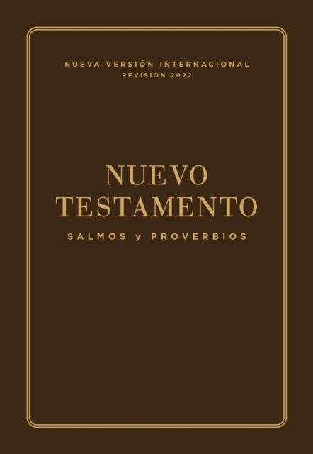 NVI Nuevo Testamento de bolsillo con Salmos y Proverbios Revision 2022 Leatherflex Cafe