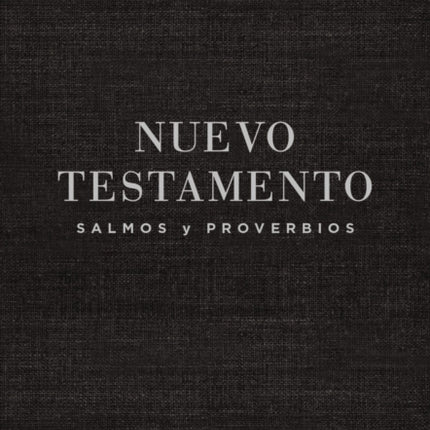 NVI Nuevo Testamento de bolsillo con Salmos y Proverbios Revision 2022 Tapa Rustica Negro