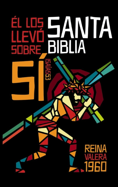 RVR60 Santa Biblia Premio y Regalo Letra grande Tapa dura Isaias 53 Palabras de Jesus en Rojo Comfort Print