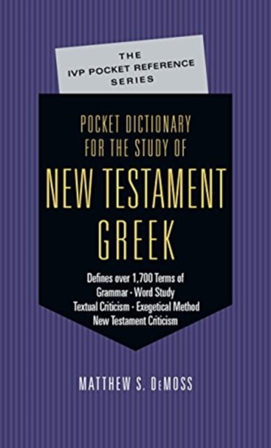 Pocket Dictionary for the Study of New Testament Greek