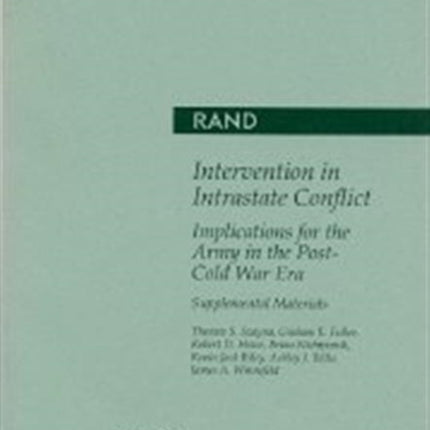 Intervention in Intrastate Conflict: Implications for the Army in the Post-Cold War Era