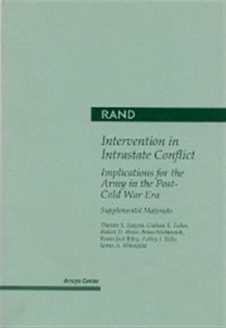 Intervention in Intrastate Conflict: Implications for the Army in the Post-Cold War Era