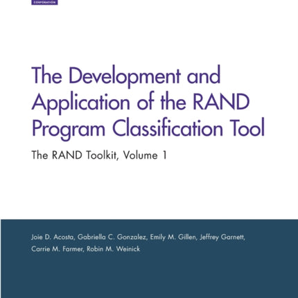 The Development and Application of the Rand Program Classification Tool: The Rand Toolkit