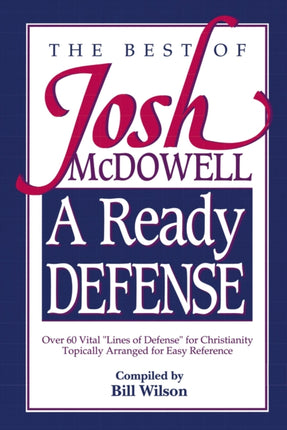 READY DEFENCE A PB The Best of Josh McDowell